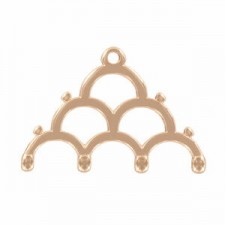 Cymbal ™ DQ metal ending Lakos IV for 8/0 beads - Rose gold